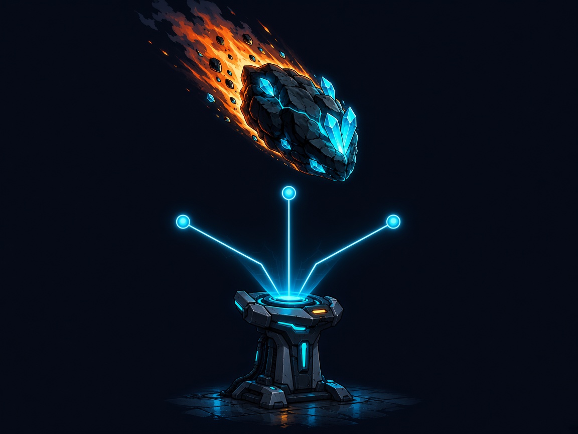 Crystal meteor and a three-path Yield fork
